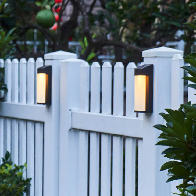 Industrial Solar Frosted Glass Outdoor Light
