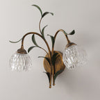 Glass Flower Wall Sconce