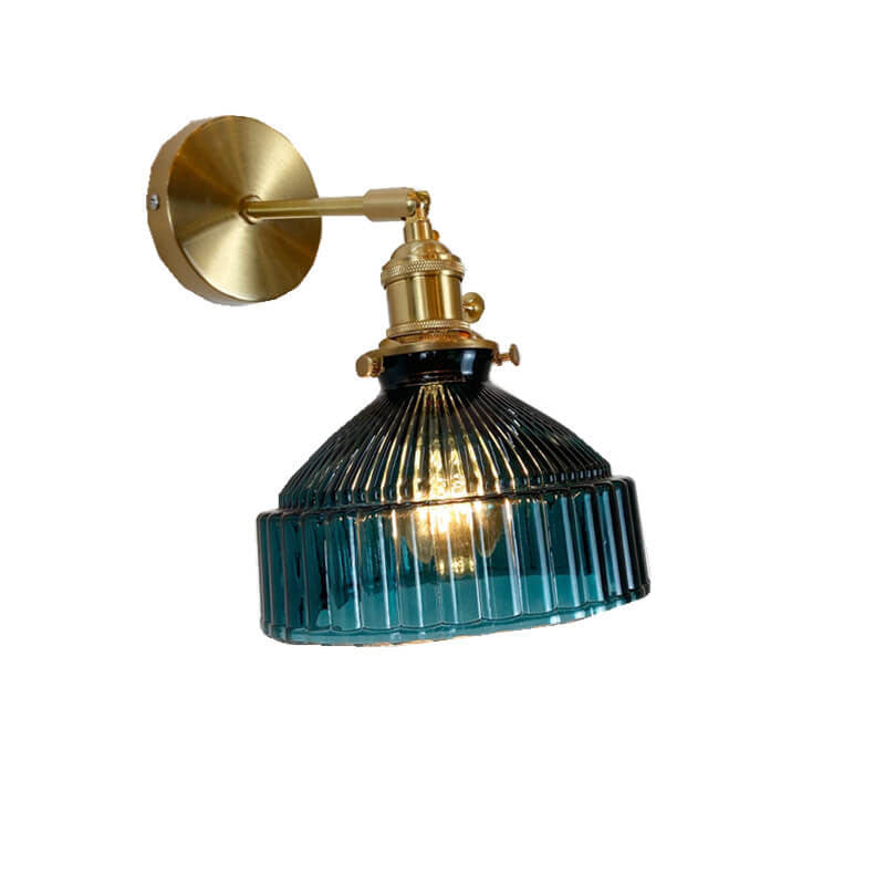 Brass Nordic Dome Glass Wall Sconce