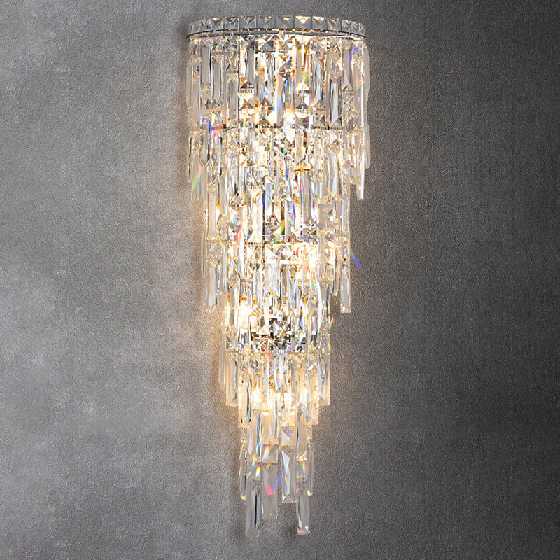 Crystal Tassel Wall Sconce