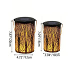 Art Deco Solar Cylinder Lantern