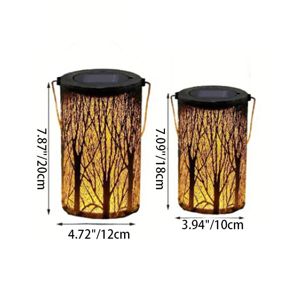 Art Deco Solar Cylinder Lantern