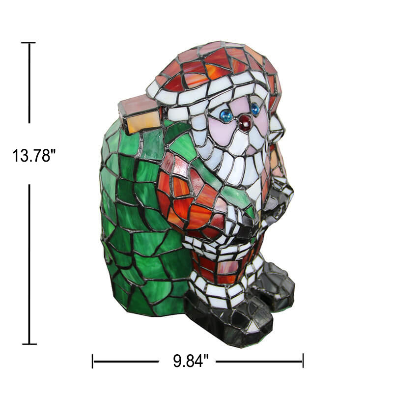 Premium Tiffany Stained Glass Animal Table Lamp - 1-Light Decorative Accent