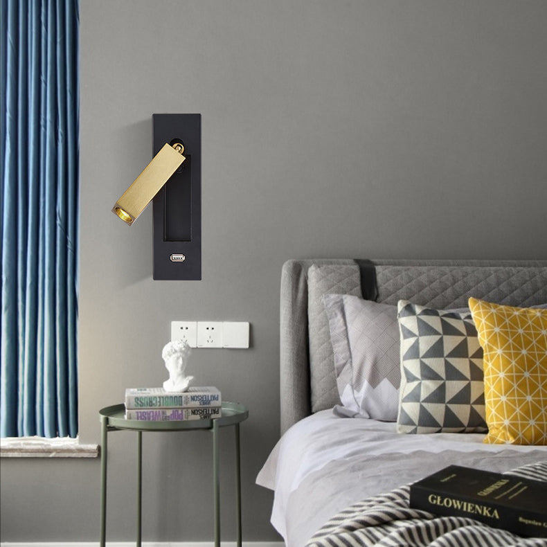 Contemporary Rectangular Aluminum LED Wall Sconce
