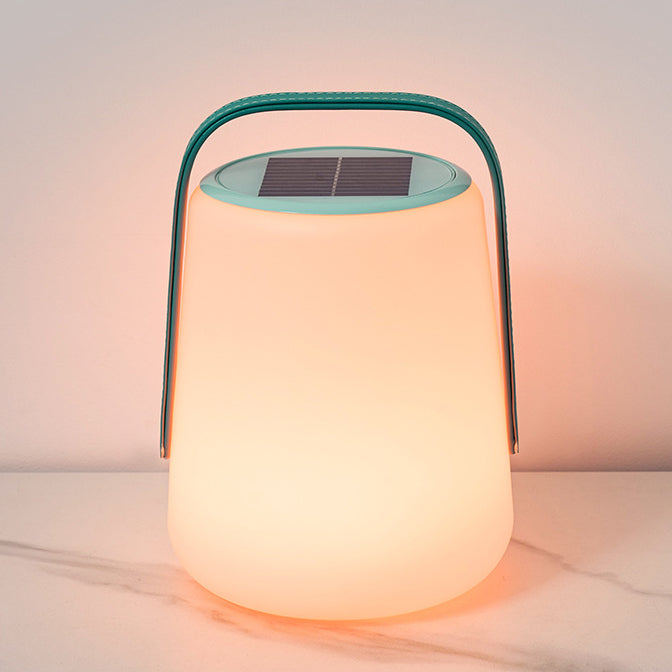 Premium Solar Waterproof Leather Cylinder Lantern