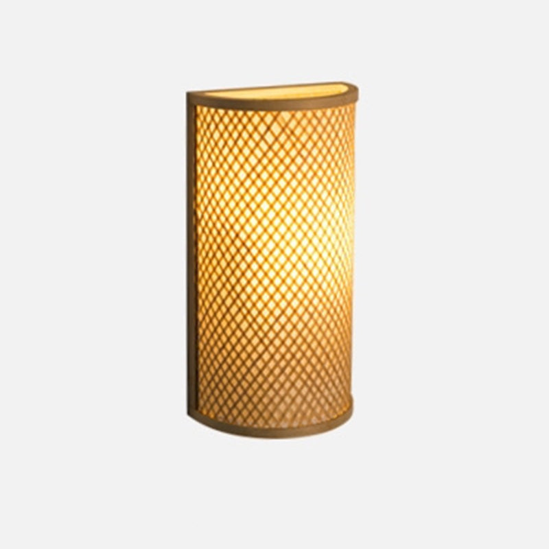 Bamboo Semicircle 2-Light Sconce