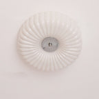 Cream Textured Glass LED Ceiling Light