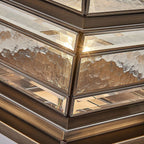 Premium European Brass and Glass Waterproof Square Pillar