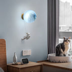 Modern Astronaut Orb Wall Sconce