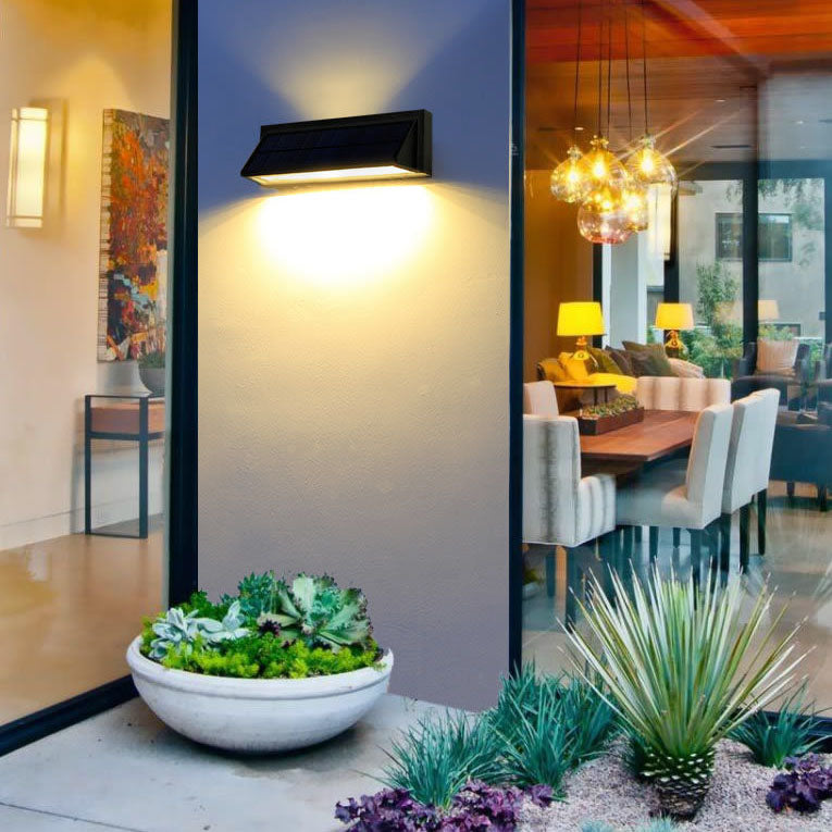 Premium Outdoor Solar Waterproof Rectangular LED Wall