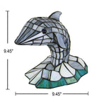 Premium Tiffany Stained Glass Animal Table Lamp - 1-Light Decorative Accent