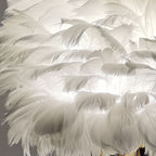 Nordic Goose Feather Flamingo Table Lamp - 1-Light Design for Bedside