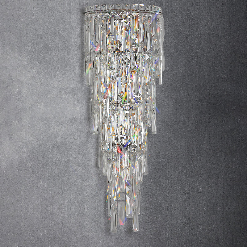Crystal Tassel Wall Sconce