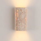 Travertine Semicircle LED Sconce