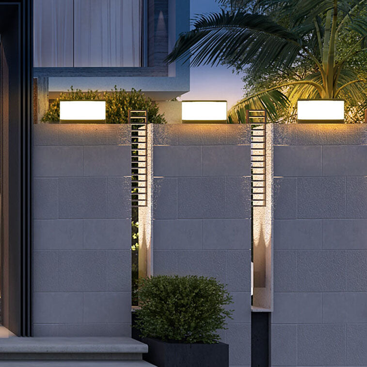 Premium Waterproof LED Solar Round Column Post Light