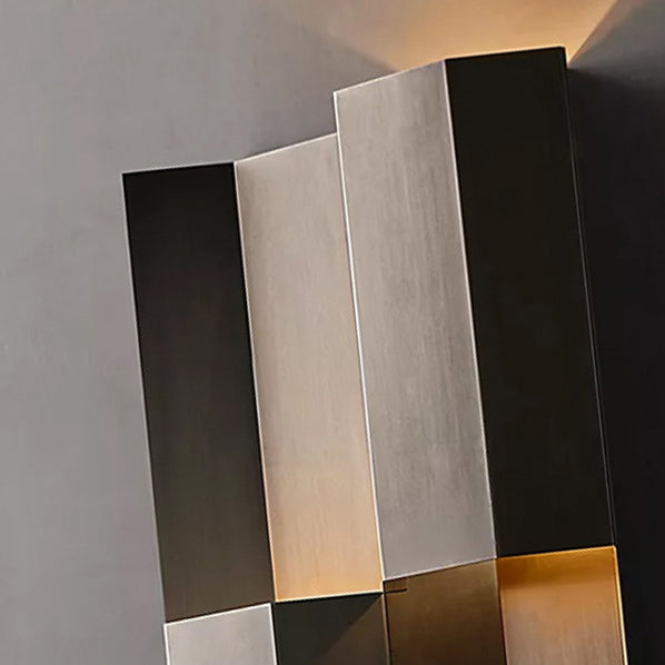 Modern Waterproof Stainless Steel Rectangular LED Wall