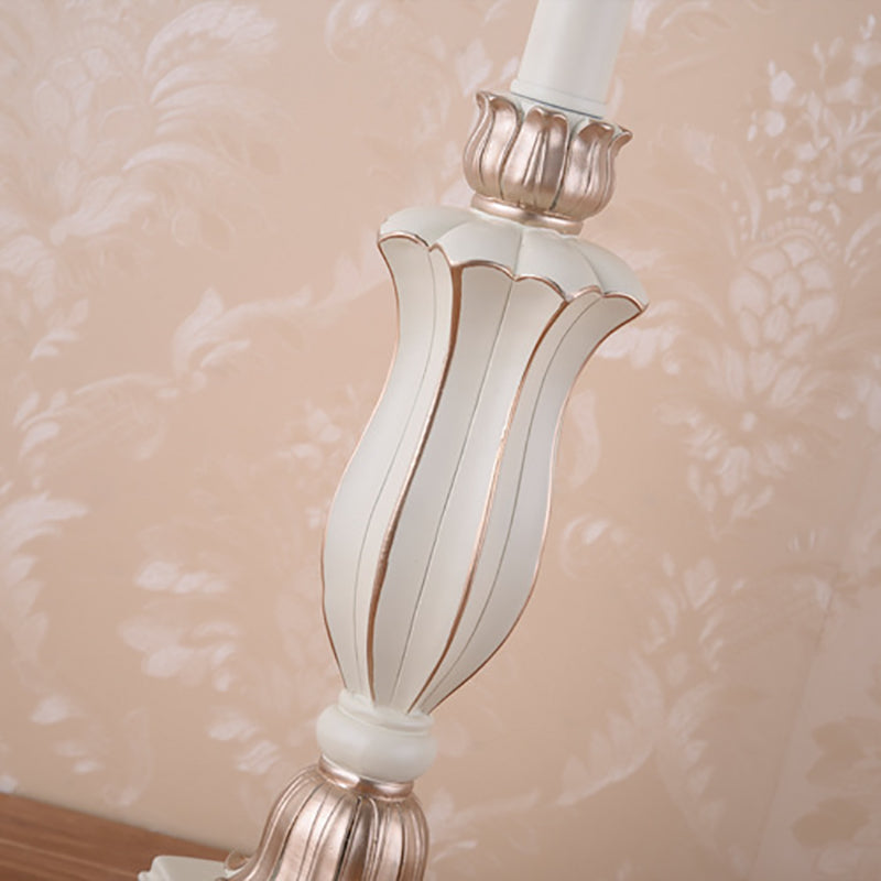 Elegant European Court Resin Table Lamp - 1-Light for Bedroom