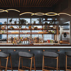Nordic Minimalist LED Chandelier with Long Wave Design
