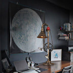 Vintage Industrial Iron Gear 1-Light Table Lamp