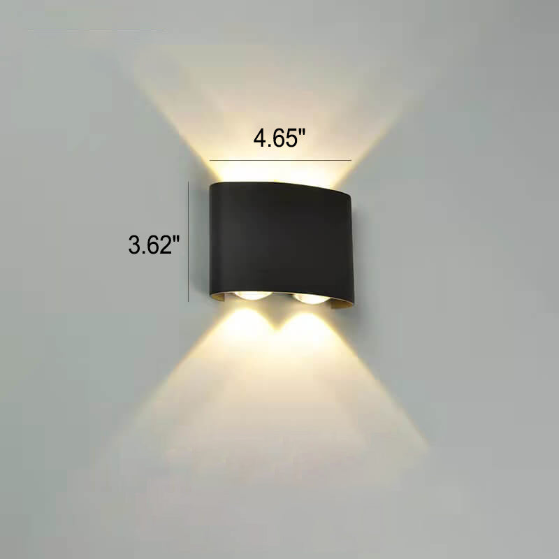 Premium Waterproof LED Outdoor Arc Wall Sconce