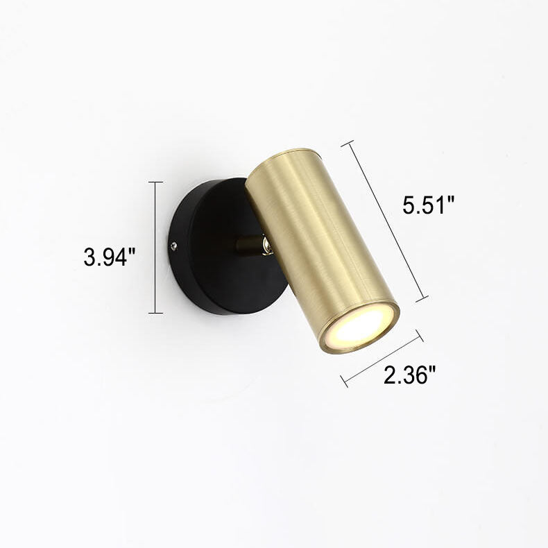 Cylindrical Reading Wall Sconce