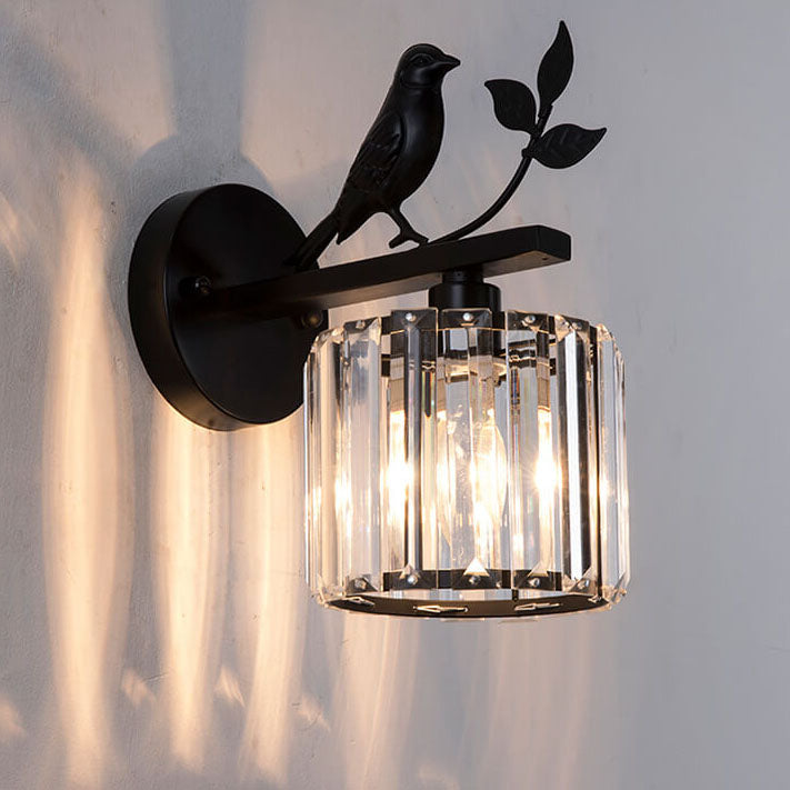 Crystal Bird Wall Sconce