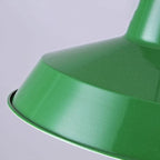 Vintage Green Iron Cone Pendant Light