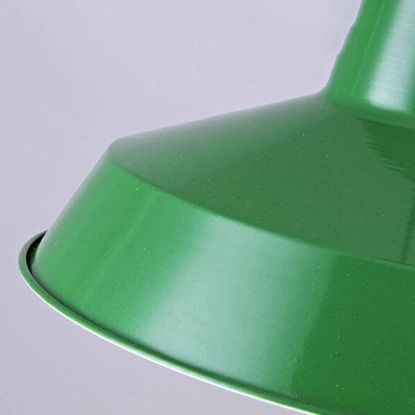 Vintage Green Iron Cone Pendant Light