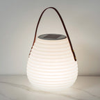 Premium Solar Waterproof Leather Cylinder Lantern