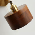 Scandinavian Copper & Wood 1-Light Sconce