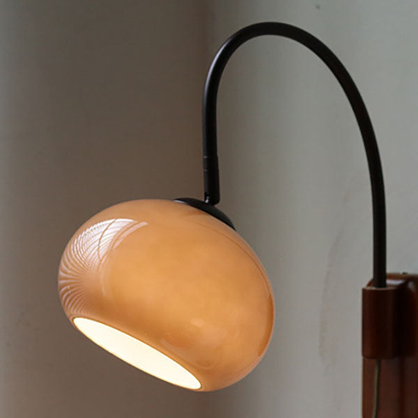 European Glass & Wood 1-Light Wall Sconce