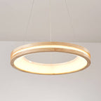 Log Circle LED Island Chandelier