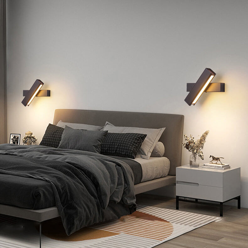 Rotatable LED Aluminum & Wood Sconce