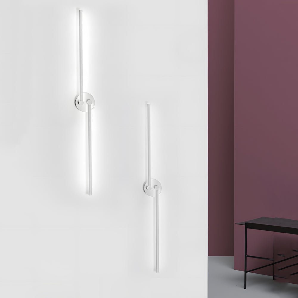 Modern Black Rotatable Linear LED Wall Sconce - 1 Piece