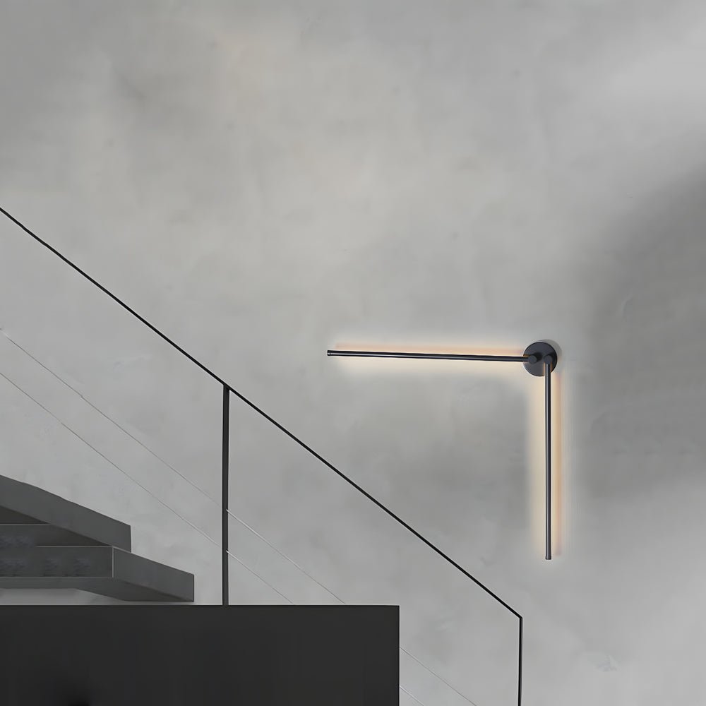 Modern Black Rotatable Linear LED Wall Sconce - 1 Piece