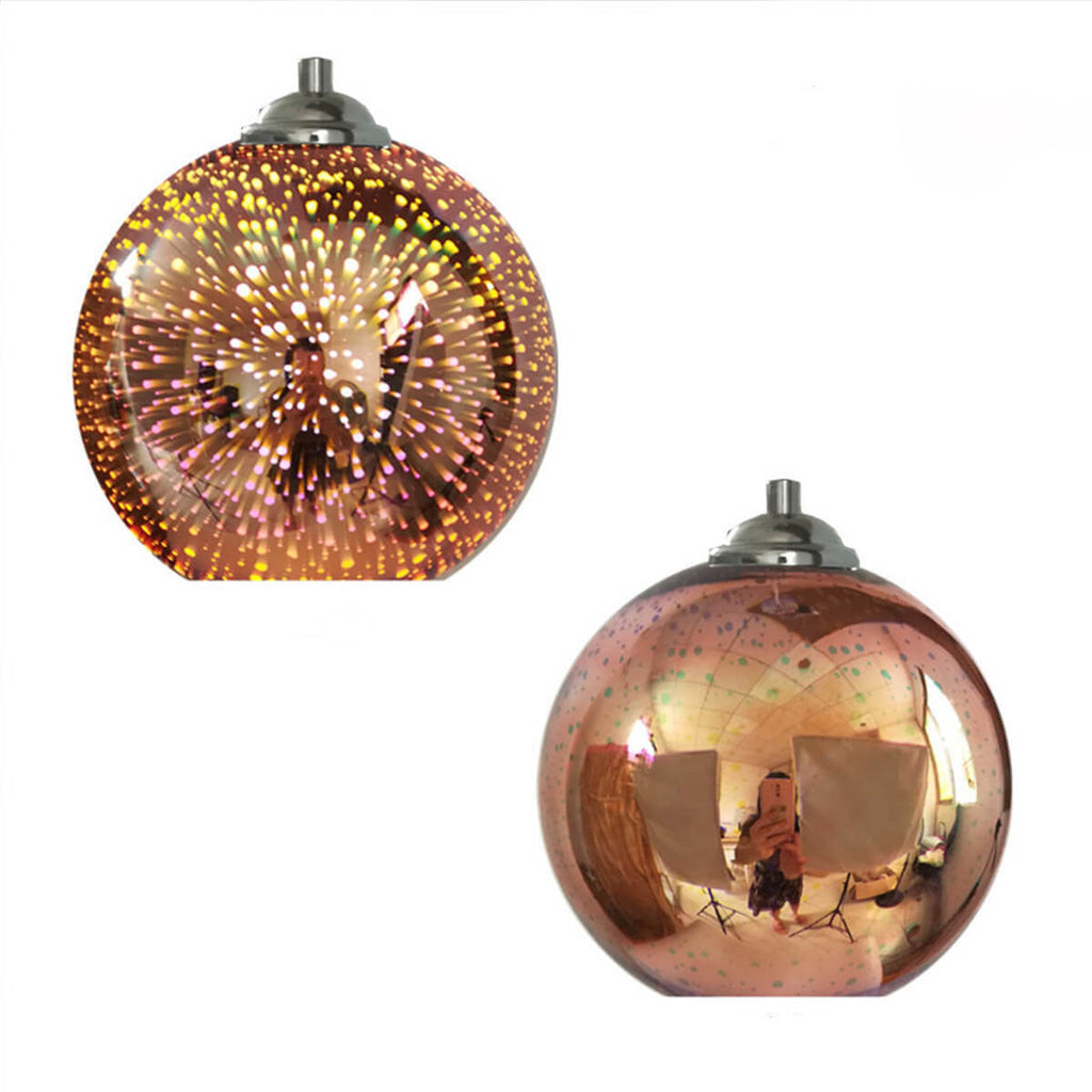 Fireworks Glass Dome Pendant Light