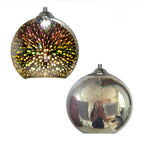 Fireworks Glass Dome Pendant Light
