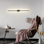 Black Linear LED Nordic Mirror Sconce