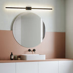 Black Linear LED Nordic Mirror Sconce