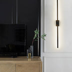 Black Linear LED Nordic Mirror Sconce