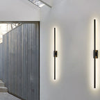 Black Linear LED Nordic Mirror Sconce