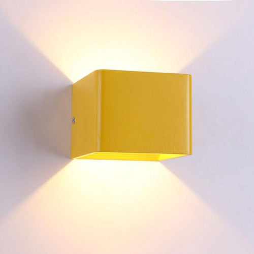 Aluminum Square LED Mini Wall Sconce