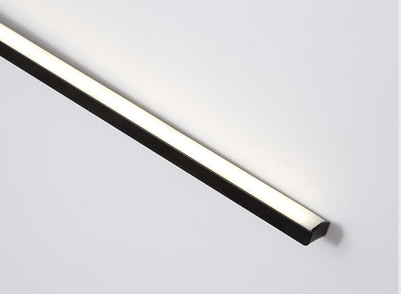 Black Linear LED Nordic Mirror Sconce