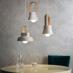 Nordic 1-Light Wood Pendant Light with Handle
