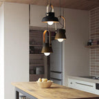 Nordic 1-Light Wood Pendant Light with Handle