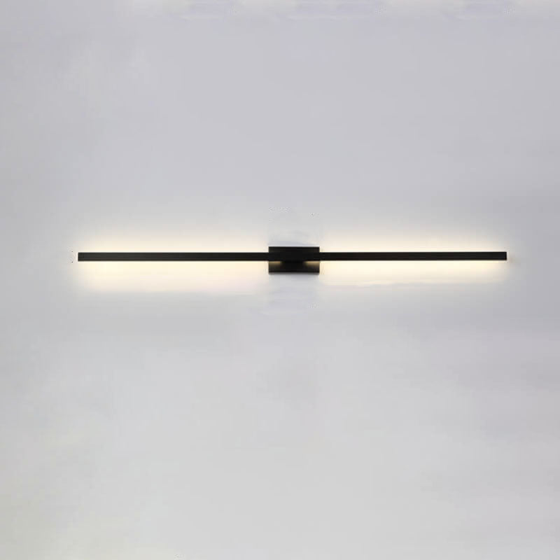 Black Linear LED Nordic Mirror Sconce