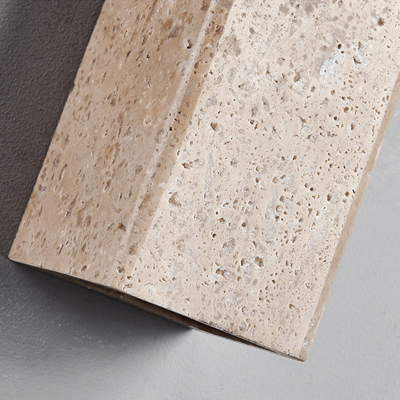 Travertine Square LED Wall Sconce