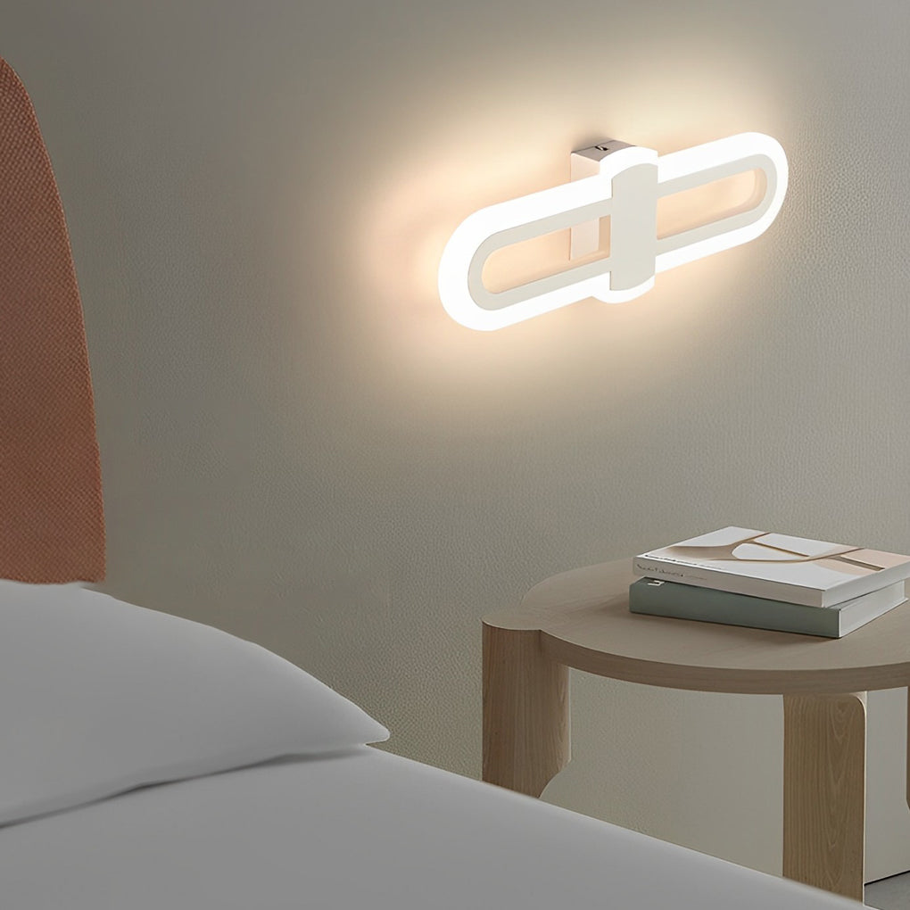 Modern Rounded Rectangular LED Wall Sconce