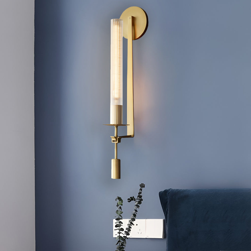 Postmodern Crystal E14 Wall Lamp - Plug-In Design