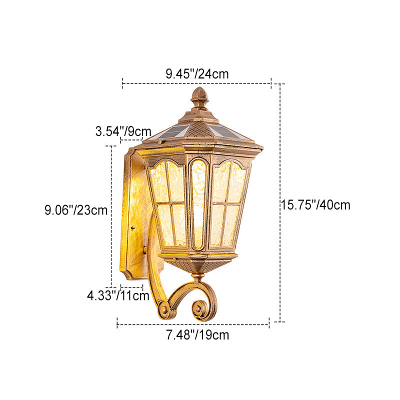 Premium European Waterproof Solar Outdoor Lantern